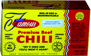 Famous Premium Beef Chili